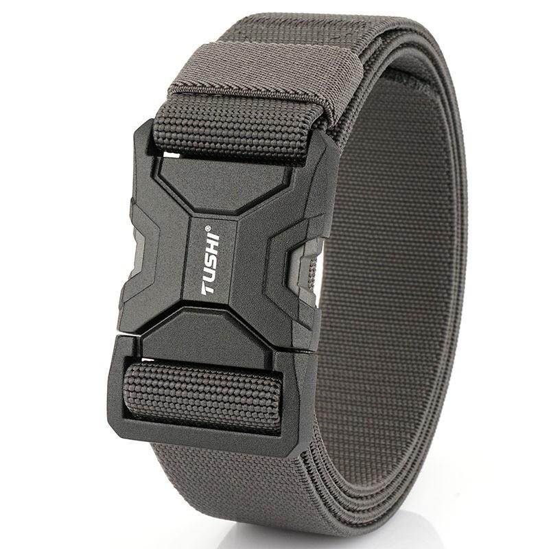 

Quick-release Alloy Buckle Nylon Belt Tooling Outdoor Training Pants Casual Men s 125cm темно-серого