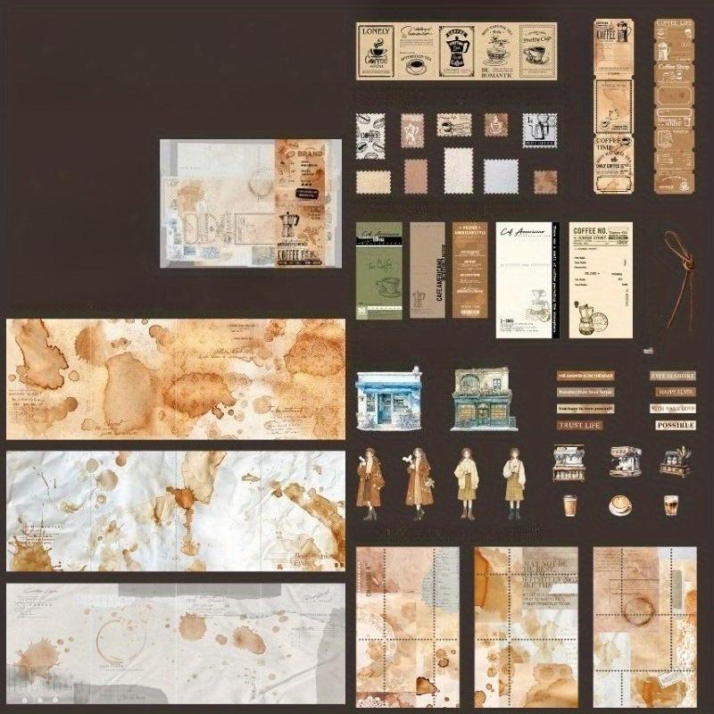 

1 шт. серия руководств по кофейному бизнесу блокнот материал бумага кофейная тема большое количество декоративный набор блокнотов для девочек