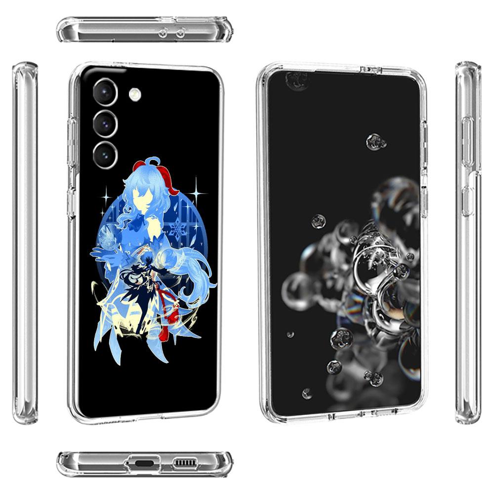 Anime Genshin Impact Clear Case For Samsung Galaxy S22 S20 FE S21 S10 S9 Plus Note 20 Ultra 10 Lite Transparent Phone Shell