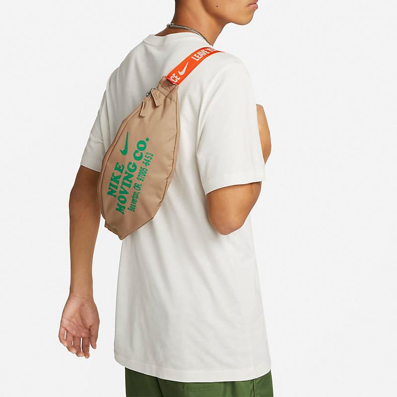 New Nike Heritage Polyester One Shoulder Crossbody Fanny Pack Unisex Yellow DV6072-200