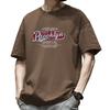 Simple T-shirt Men's print Summer Trendy Printed Cotton Short Sleeved Loose Trendy Breathable T-shirts