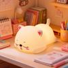 Snoring Cat Silicone Night Light with Timer - Children's Bedside Sleep Companion