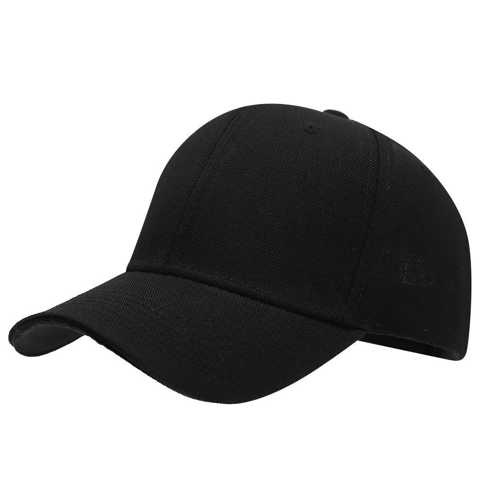 Custom Logo Solid Color Six-Panel Brushed Cotton Baseball Cap