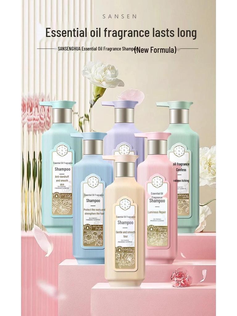 Three Lives Flower Essential Oil Shampoo & Body Wash: Anti-Dandruff, Anti-Itch Conditioner for Women, Softening Fragrance