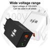 Thumbprint 2.4A Dual USB Charger - US, EU, KR, UK Plug for Mobile Devices