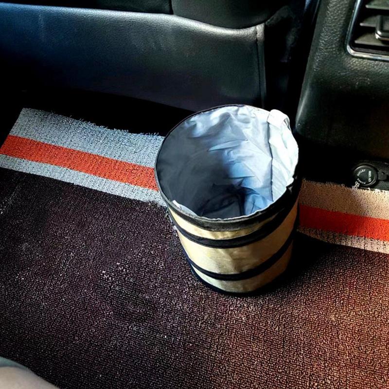 New Car Trash Collapsible Waterproof Portable Automobile Trash Can Pop-up Foldable Waste Basket Vehicle Interior