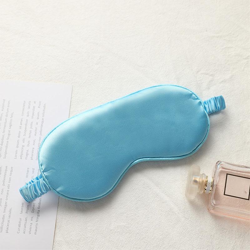 Shield Light Blindfolds Sleeping Eyepatch Double-Side Shading EyeShade Eye Mask Pure Silk