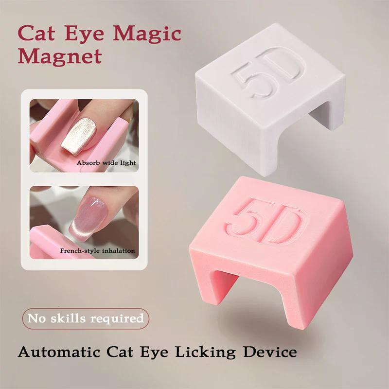 U-shaped Creative Nail Art Cat Eye Magnet For 5D Cat Eye Gel Effect Wide Light Anti-slip Nail Props Tools Gel Special Nail DIY