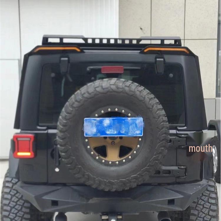 Compatible Rear Wing with Lights for Wrangler JK/JL, Tank 300, BJ40 - No Drilling Required