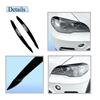 2pcs Car Headlight Eyebrow Eyelid Cover Trim ABS Carbon Fiber Black for BMW X5 E70 2008 2009 2010 2011 2012 2013