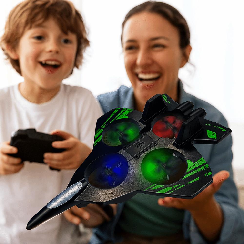 Gravity Sensing Remote Control Foam Fighter Rechargeable RC Hobby Jet Plane  Home Decor