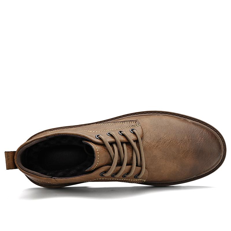 Frühling Herbst Lässige Herren Retro Lederschuhe Mode Britischer Stil Rutschfest Chaussure Homme Cuir Luxusmarke Designer