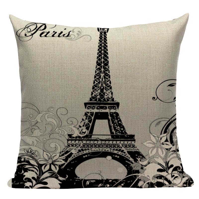 London decorative Printed Throw Pillows home cushions covers London Bridge paris  Eiffel Tower cushion Dropshipping cushion