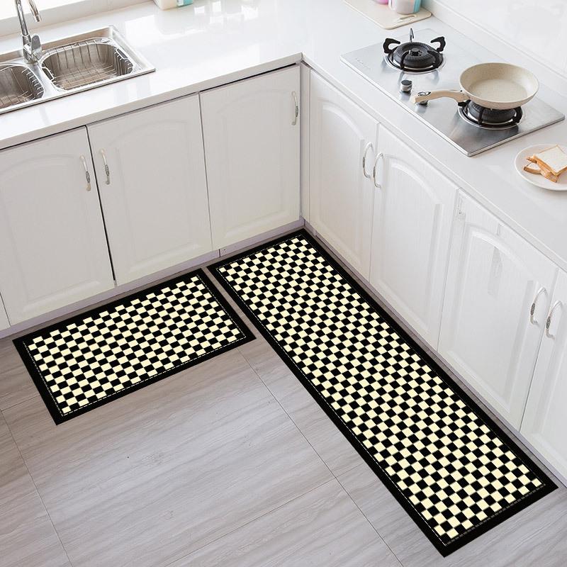 Kitchen Rugs Print Non-Slip Thick Cushioned Kitchen Mat Comfort Standing Mat for Kitchen