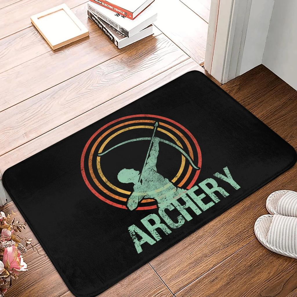Sports ThemedCarpet Mat Dart Board Archery Flame Printing Anti Slip Carpet Home DecorationIndoor Game Room Living Room Floor Mat