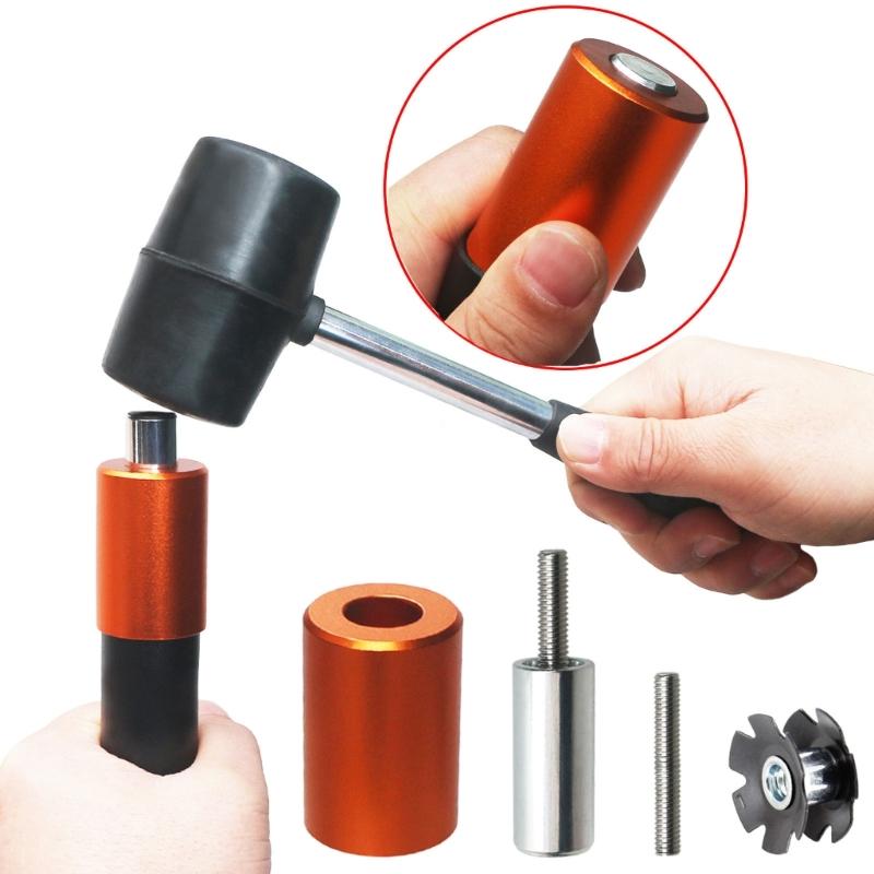 Bicycles Fork Star Nut Installation Tool Set, Bike Fork Installer Setting, Bike Headset Driver DIY Star Nut Repair Tools