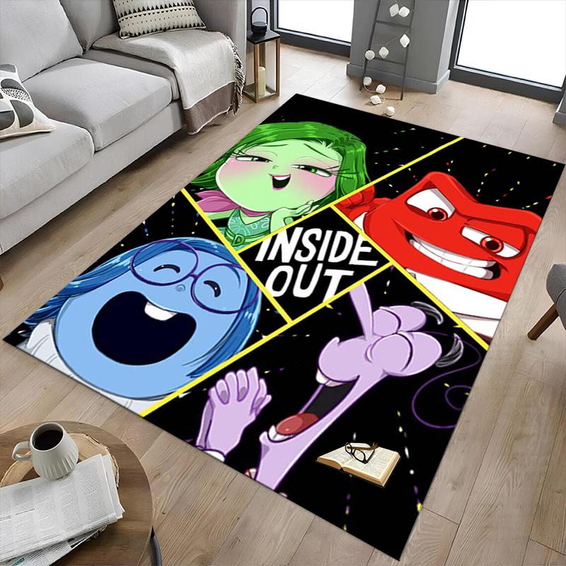 Inside Out Emotions Adventure Carpet For Playroom Bedroom Living Room Sofa Home Decorkids Game Area Rug Nonslip Floor Mat