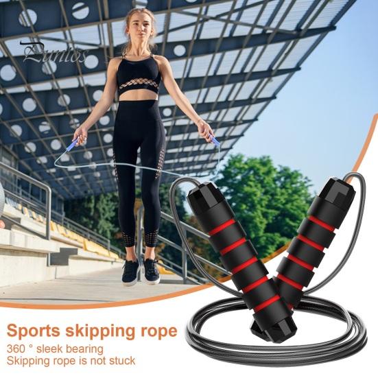 300CM Steel Wire Skipping Rope Adjustable Non-slip Handle Tangle-Free Physical Testing Weight Training Students Kids Adults Fitness Jump Rope