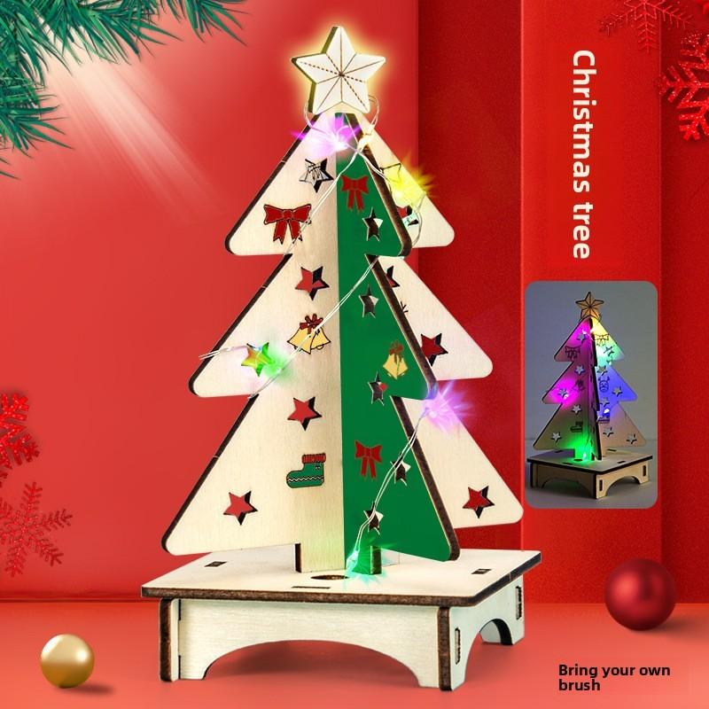 Science Experiment Christmas Tree Diy Lightup Craft Kit For Kids Educational Science Toys