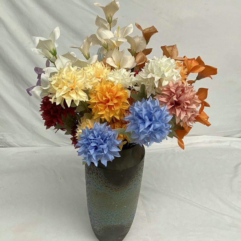 Head 3 Chrysanthemum Bouquet For Aisle Design Wedding And Home Decoration Gift