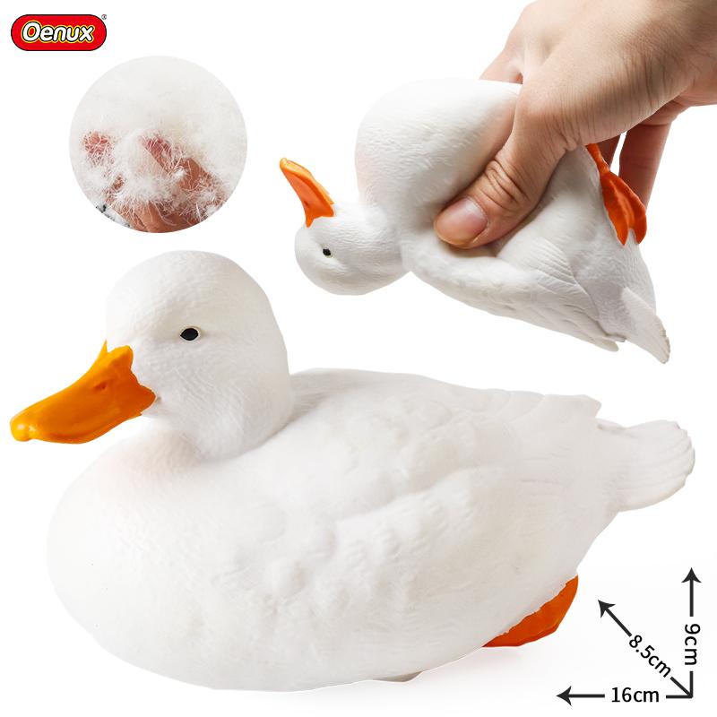 Oenux Soft Cotton Farm Animals Cow Horse Pig Hen Cat Dog Model Action Figures Wild Lizard Donkey Koala Educational Kids Toy Gift