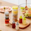1/4Pcs Mini Plastic Sauce Squeeze Bottle Jam Extrusion Bottles Outdoor Barbecue Seasoning Bottle Set Bento Lunch Box Accessories