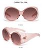 Two Circles Oversized Round Frame Trendy Punk Sunglasses - T1021
