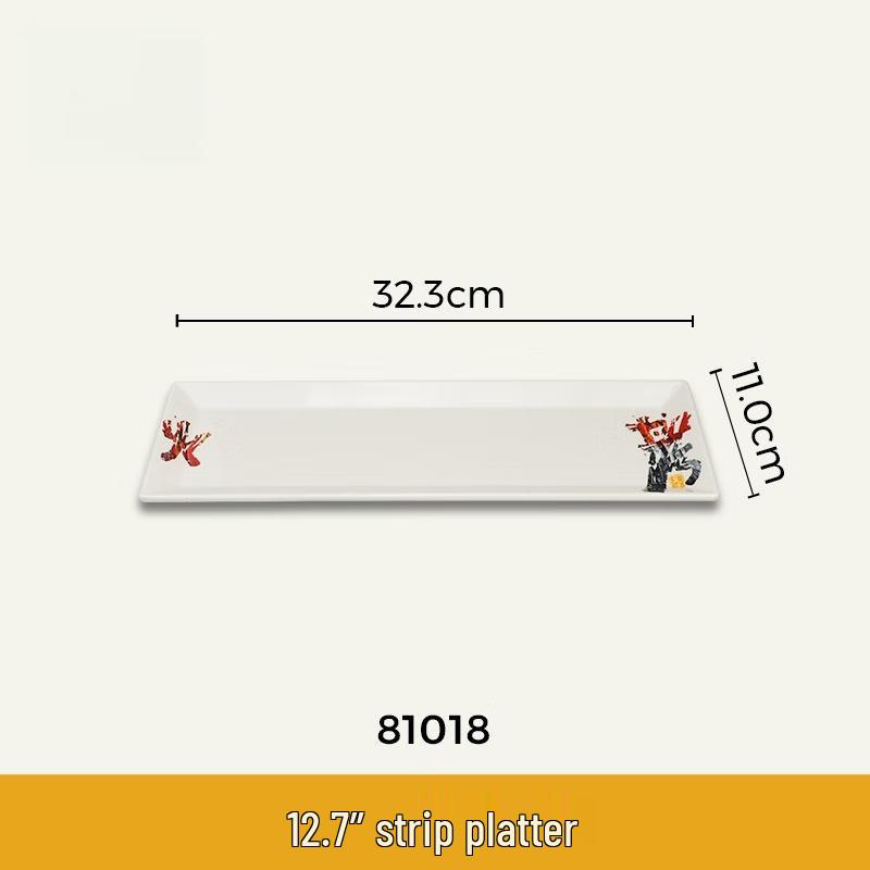 Wuhé Melamine Rectangular Serving Plate