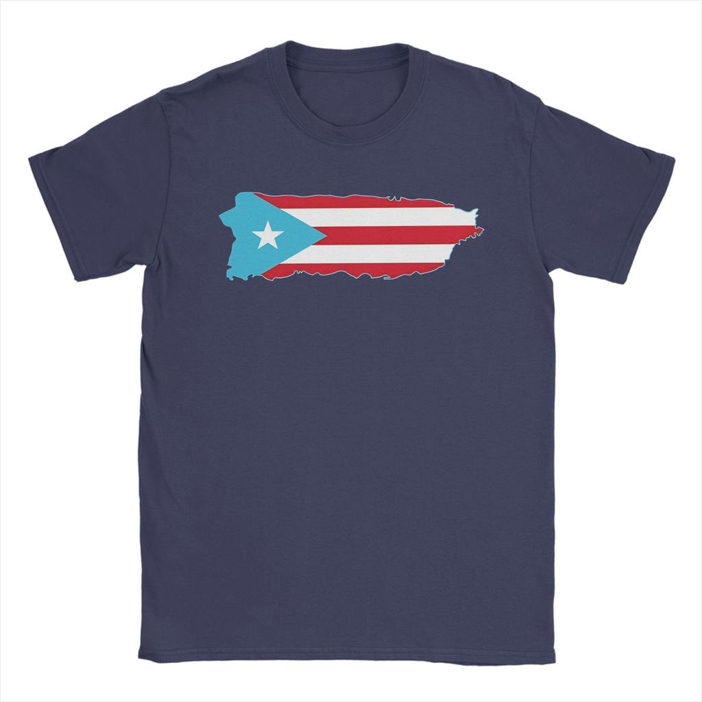 Unisexs TShirts Puerto Rico Map Funny Cotton Tees Short Sleeve  T Shirts Crew Neck Tops Adult
