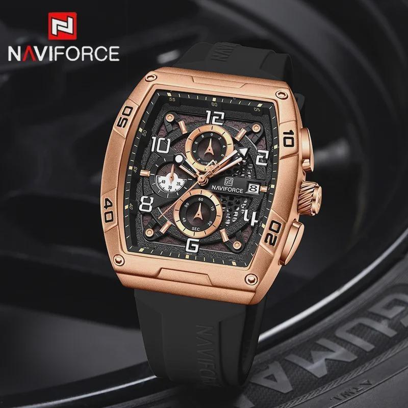 Creative Barrel-Shaped Small Dial Men Wristwatch Waterproof Quartz Watches Chronograph Date Display Reloj Hombre