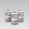 Zestaw 3 ceramicznych pojemników na kawę, herbatę i cukier MAESTRO Holiday in Porto MR-20005-03CS