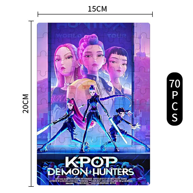 

Аніме Kpop Мисливці на демонів пазл Настільна гра Румі Міра Зої Хантрікс Візерунок персонажа Колекційний Декор Дитячі Іграшки Подарунок