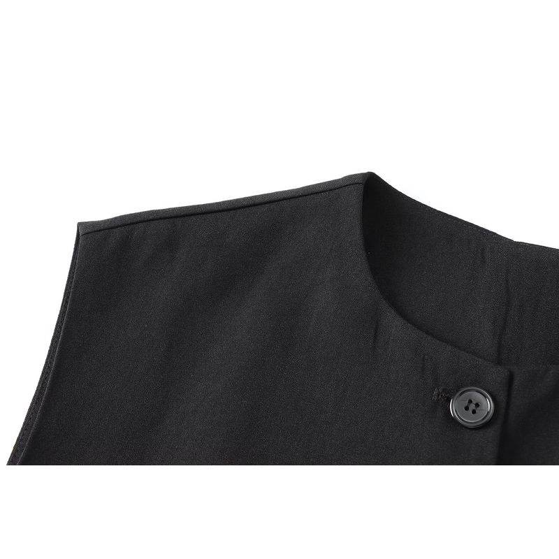 Kaslead New Arrival Women's Clothing Fashion Style Fashion All-Match Decorated Row Button Vest Style Tops 2532178