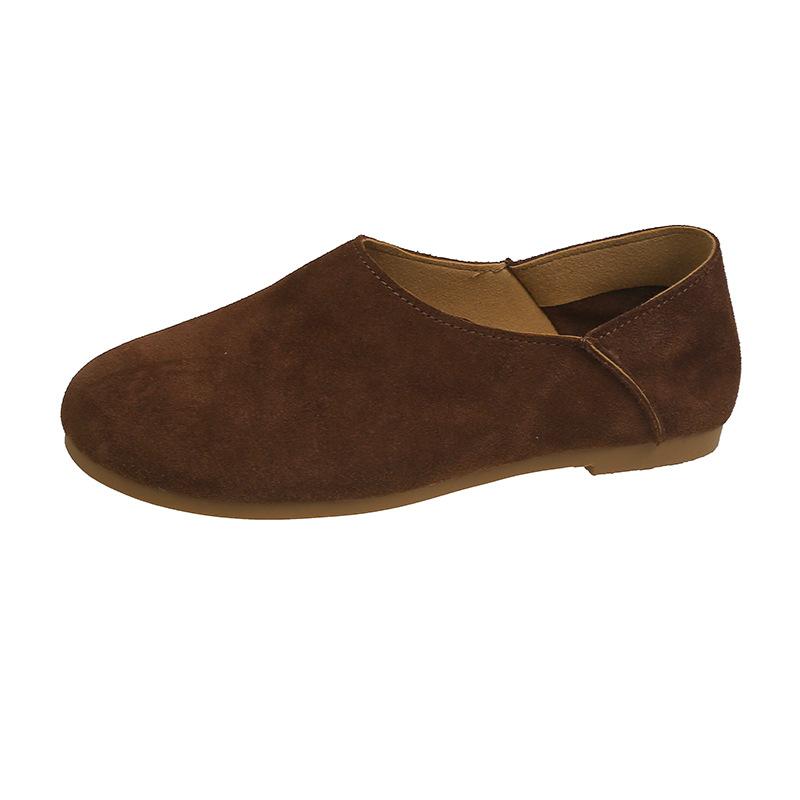 

Японские уродливые милые туфли на мягкой подошве ретро-туфли бабушки женские 2024 новые туфли бобо на плоской подошве с мелким горлом и мягким лицевым отделом одинарные туфли 35 коричневый