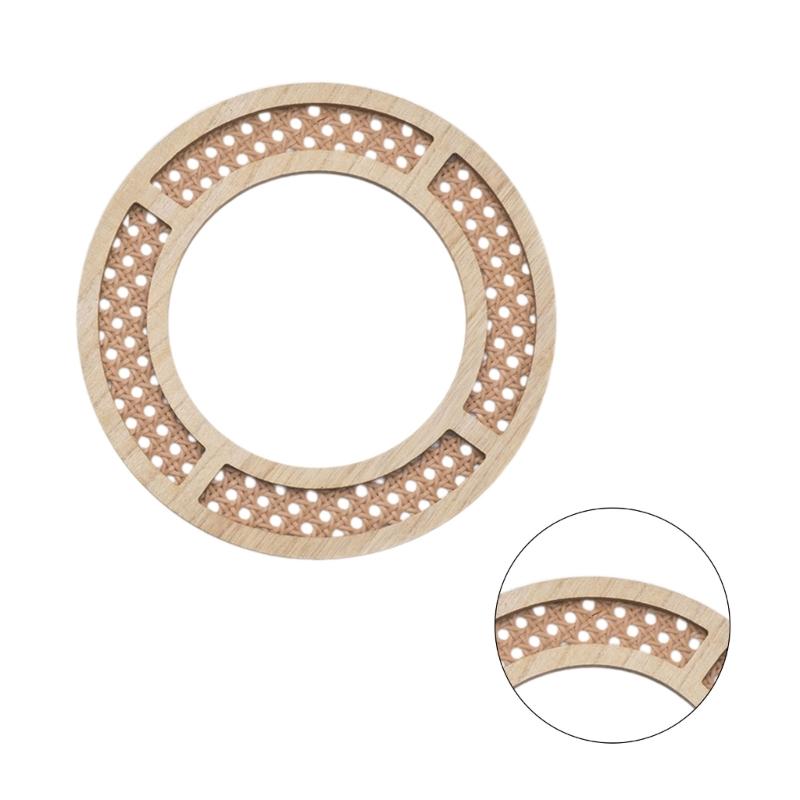 Woven Rattans Round Makeup Mirrored Innovative Art Decors Bathroom Bohemian Wall Hangings Mirrored Living Room Decorations X3UC