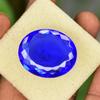Natural Blue Tanzanite Loose Gemstone 61.35 Ct Oval Shape Flawless for Jewelry Making and Crafts