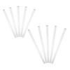 10Pcs Loose Leaf Binder Rings Transparent Plastic Binding Combs 15Mm Diameter for Document File Notebook Organizer Replacement