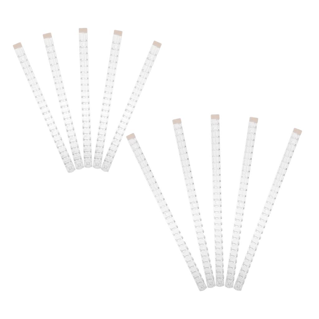 10Pcs Loose Leaf Binder Rings Transparent Plastic Binding Combs 15Mm Diameter for Document File Notebook Organizer Replacement