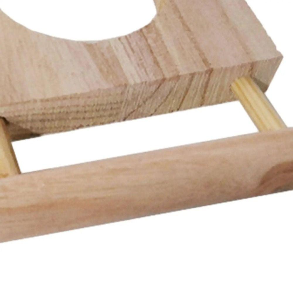 Wooden Perch Stand Hanging Feeder Bowls Multifunctional Bird Food Cups Budgie