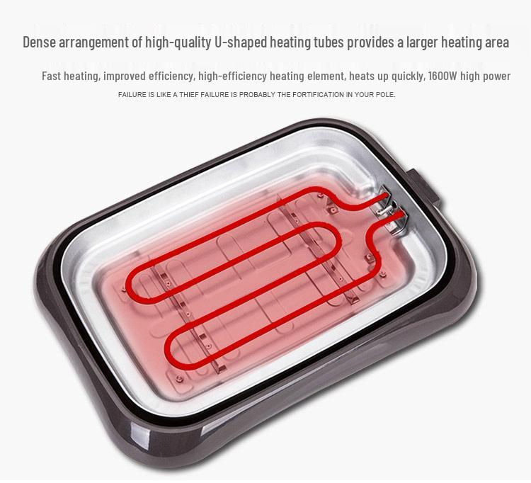 Electric Griddle: Multi-Functional Large Plug-in Grill for Paper-Wrapped Fish & BBQ