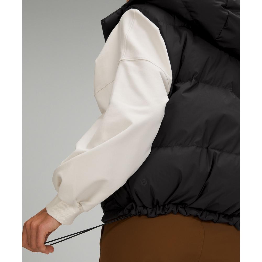 Lululemon Wunder Puff 600 Down Fill Cropped Vest Black