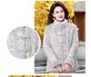 Women's Mid-Age Thickened Cotton Jacket with Fleece, Autumn & Winter Tang Style Short Coat for Middle-Aged & Elderly