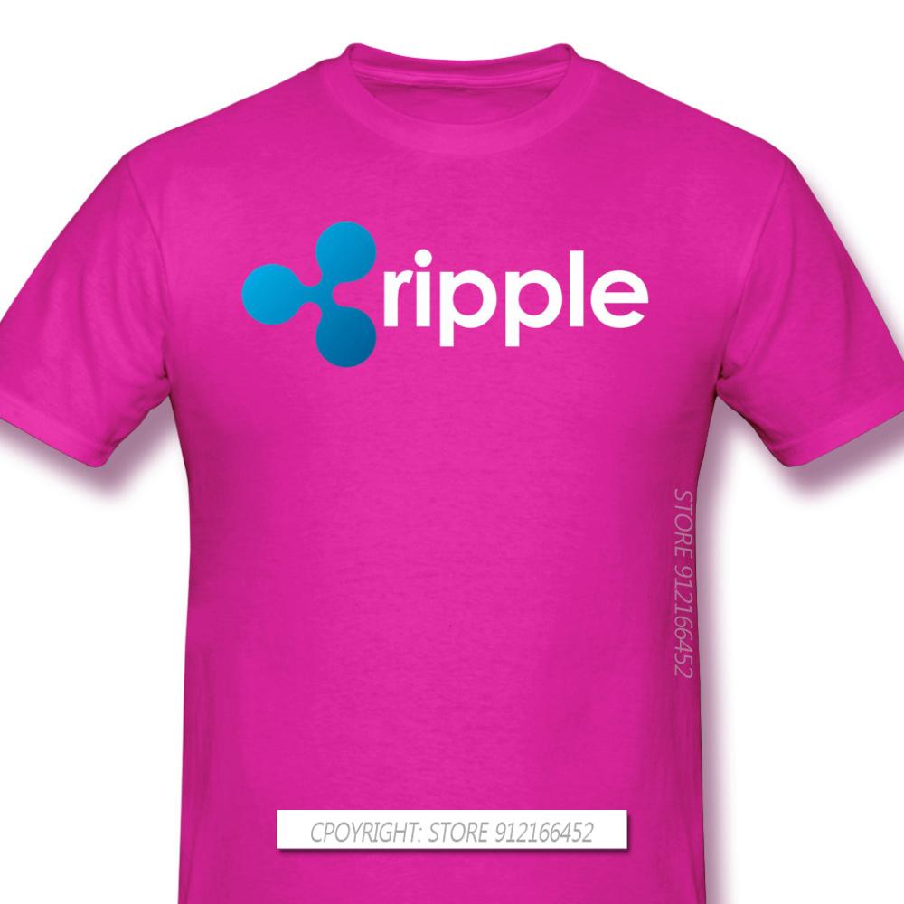 Top Quality Clothes XRP Ripple Coin Cryptocurrency Novelty Short Sleeve Man's T-Shirts Bitcoin Fashion For Men Shirt For Adult