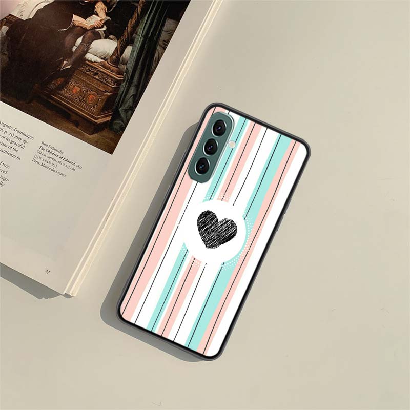Rainbow Gradient Love Phone Case for Samsung A54 A14 A24 A34 A17 A37 A57 A55 A35 A25 A15 A07 A05S A04S A12 A22 A32 A52S A72 Gala