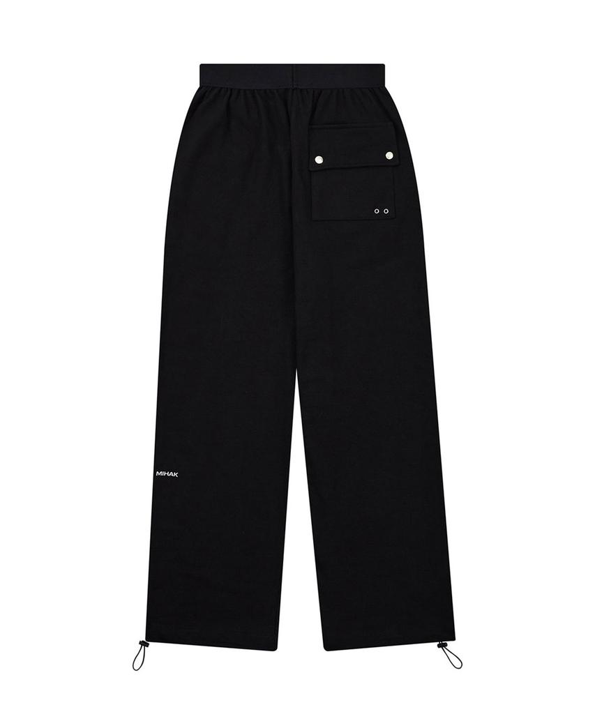 Mihag Aesthetic Wide Pants (Black)