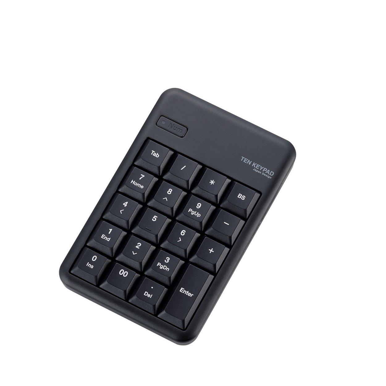 

ELECOM Numeric Keypad Bluetooth Membrane Heavy Duty Black TK-TBM016BK