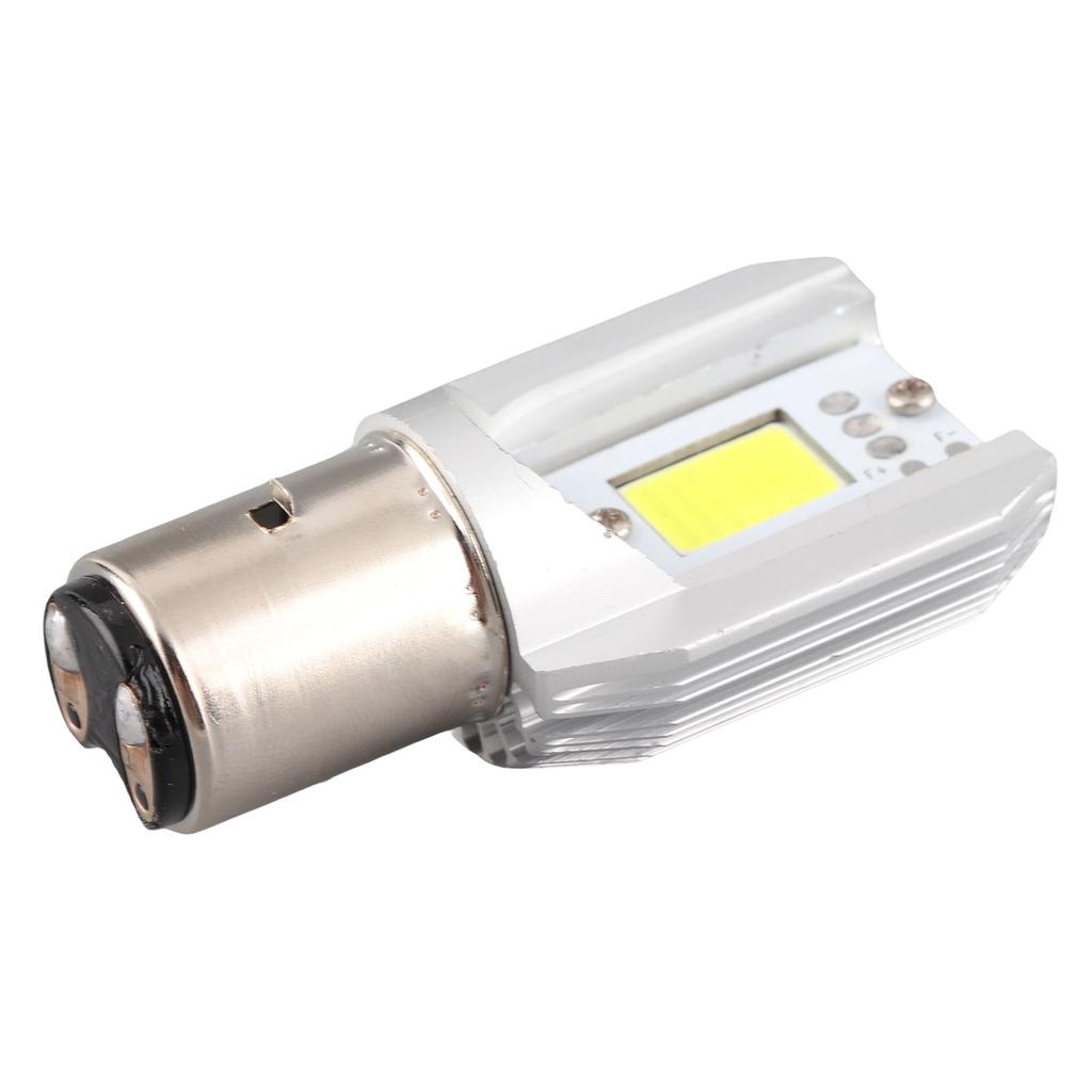 High/Low Beam Light COB Scooter Head Lamp Tool BA20D Motorcycle LED Headlight BlubTools