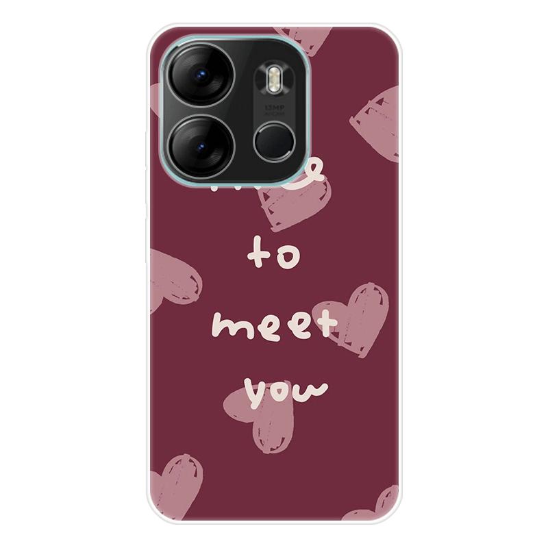 

Для Tecno Pop 7 Pop7 Чехол Мягкая силиконовая задняя крышка Чехол для телефона с рисунком из мультфильма Инновационный чехол For Tecno Pop 7