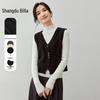 Autumn Layered V-Neck Sleeveless Vest