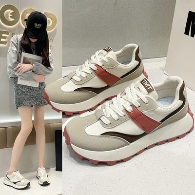 Autumn Forrest Gump Shoes New Korean Version Ins Female Students Sports Running Casual Shoes Heightening Shoes